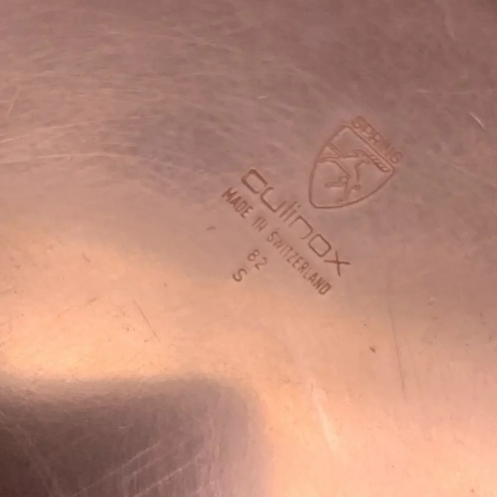 Vintage Culinox Spring 82 Swiss 13” Copper Oval Fish Fry Pan Skillet Cookware